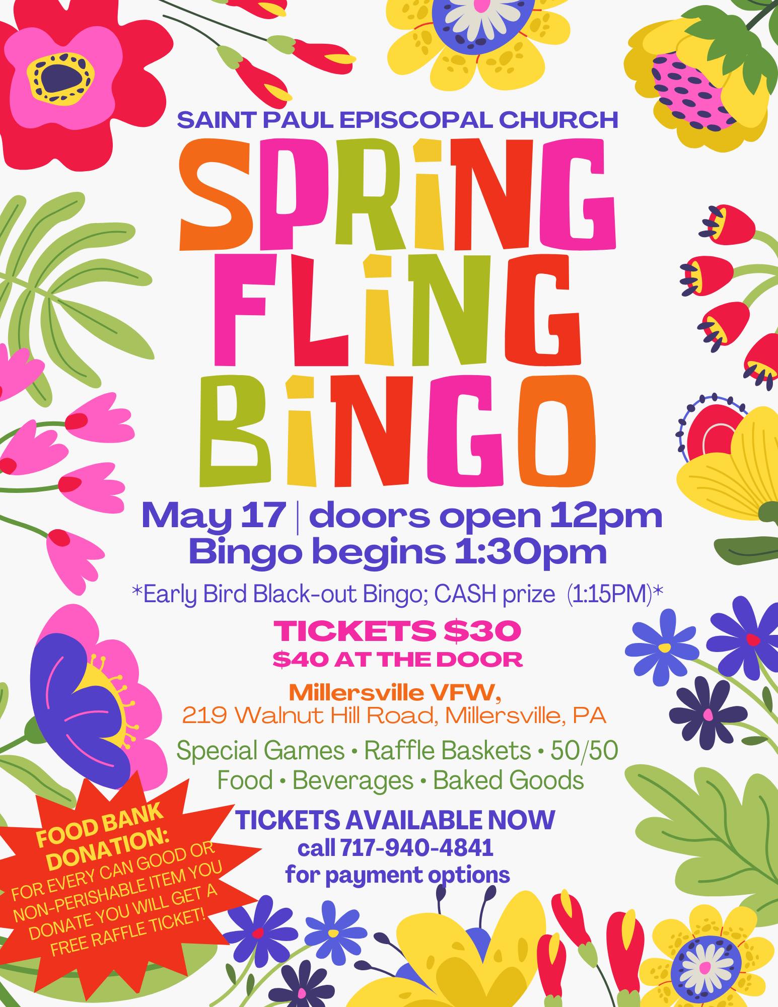 SPRING FLING BINGO!